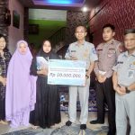 Kurang Dari 1 Hari, Jasa Raharja Kepri Serahkan Santunan Korban Kecelakaan Meninggal Dunia Salah Satu Anggota Kepolisian