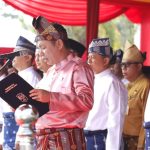 Visi dan Misi Kabupaten dibacakan Indra Gunawan pada Upacara HUT Kabupaten Siak