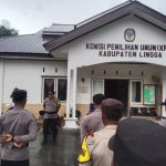 Apel Gabungan Dalam Rangka Pengamanan Rapat Pleno Pemilu 2024 Tingkat Kabupaten Lingga.