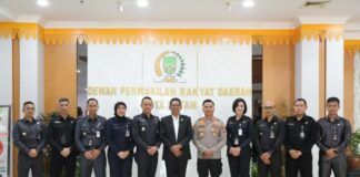 Ketua DPRD Kota Batam Sambut Kunjungan Studi Peserta Pendidikan Calon Perwira Polri