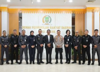 Ketua DPRD Kota Batam Sambut Kunjungan Studi Peserta Pendidikan Calon Perwira Polri