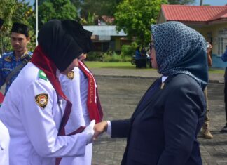 Ketua DPRD Lingga Maya Sari Hadiri Upacara Peringatan Hari Pahlawan Nasional di Dabo