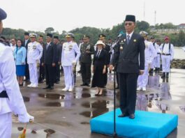 Upacara Bendera dan Tabur Bunga Peringatan Hari Pahlawan di Batam, Amsakar-Li Claudia Kobarkan Semangat Pahlawan